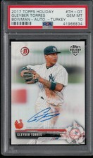 PSA 10 GLEYBER TORRES AUTO 2017 BOWMAN TOPPS HOLIDAY TURKEY /35 GEM MINT RC RARE