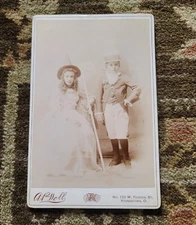 Antique Victorian Photograph Halloween Costumes Witch Soldier Youngstown Ohio OH