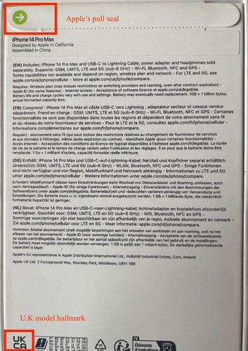 Apple iPhone 14 PRO MAX 128GB BLACK (UNLOCKED) NEW SEALED 1 YEAR APPLE WARRANTY - 第 3/7 張圖片