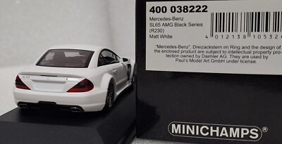 1)Mercedes-Benz SL65 AMG Black Series R230 Matt White 1:43