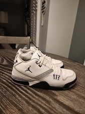 Size 7 Youth. Nike Jordan Flight 23 White Cement Sneakers 317820-117 Pre-owned