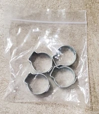 HARLEY DAVIDSON 11/16 IN CRIMP STYLE HOSE CLAMPS CCI 260484 REPL 10020A QTY 4