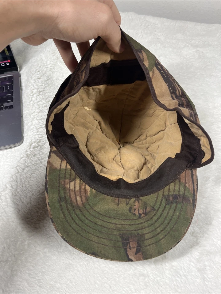 Vintage Cabela's Hunting Hiking Outdoor CAMO Hat Cap Ear Flap XL MADE IN USA - Image 4 of 4