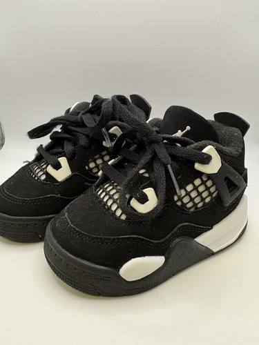 Nike Air Jordan 4 Retro White Thunder Toddler Size 5C