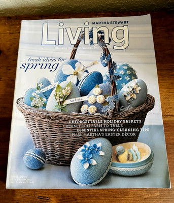 Martha Stewart Living Magazine April 2006 Easter Baskets Recipes Spring Cleaning