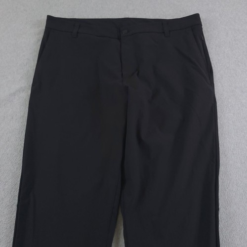Pantalones de golf Lululemon Commission para hombre 38 negros ABC calce clásico Warpstreme elásticos - Imagen 2 de 14