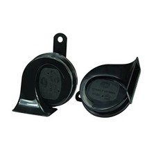 HELLA 012010971 Black 12V Trumpet Horn Kit Universal Fit-Blister Pack