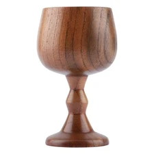 Wooden Wine Goblet Wood Goblet, 150ML Wooden Mug, Elegant Goblet Multiuse Woo...