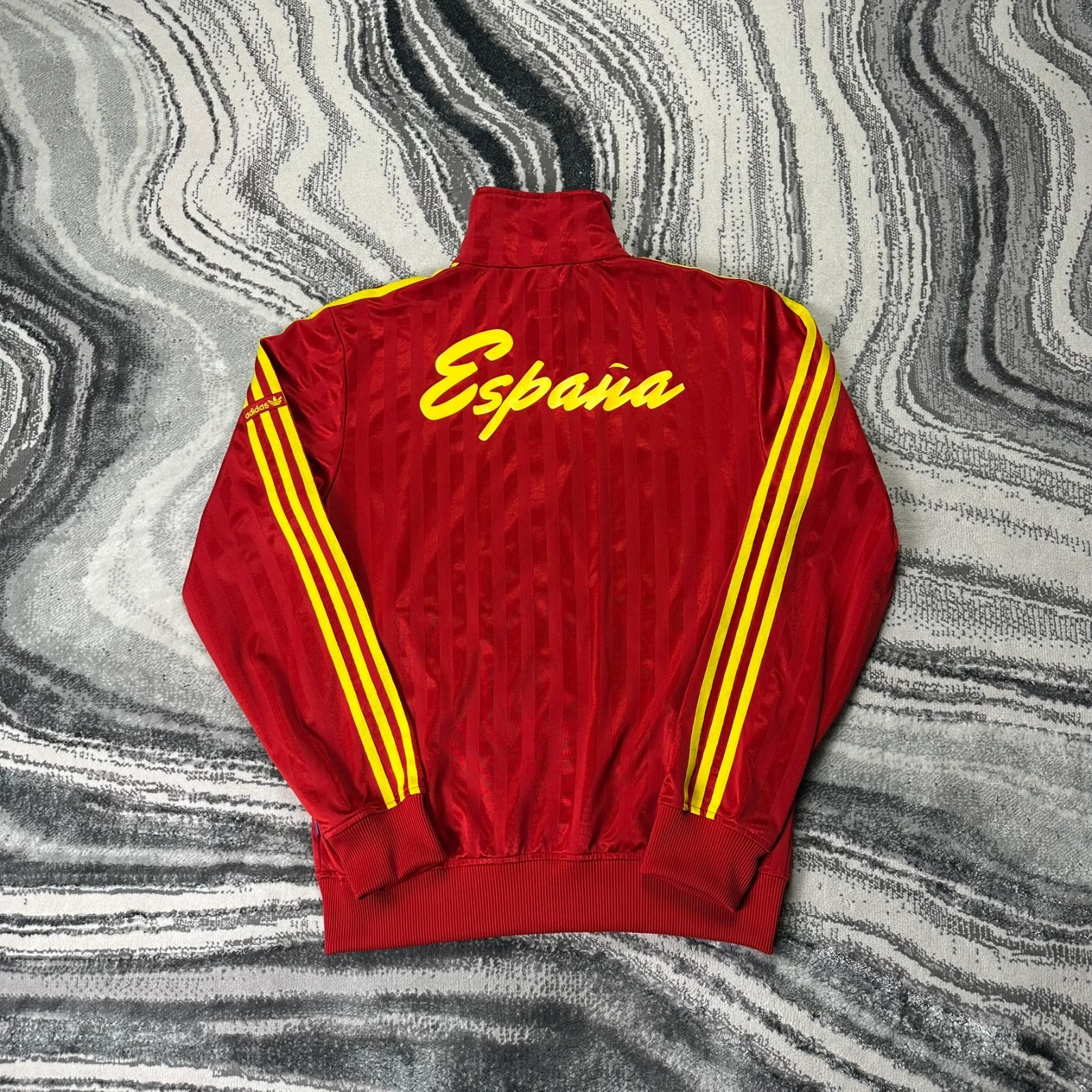 VTG Adidas Spain 2000's Y2K World Cup Espana Oversized Medium Red Track Jacket image 8