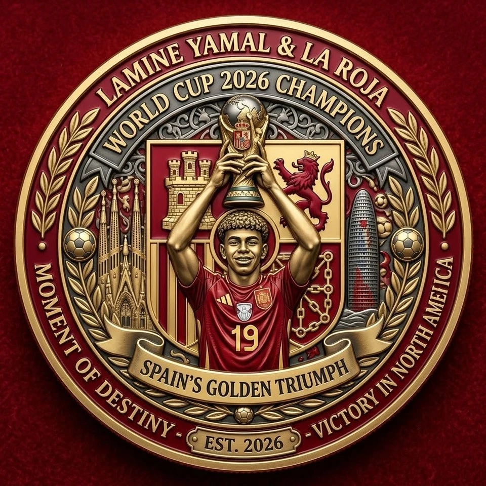 Spain Soccer  2026 Champions Commemorative Coin Gift CB1681