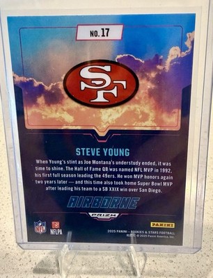 2025 Panini Rookies & Stars - Airborne Steve Young #17 Red Plaid