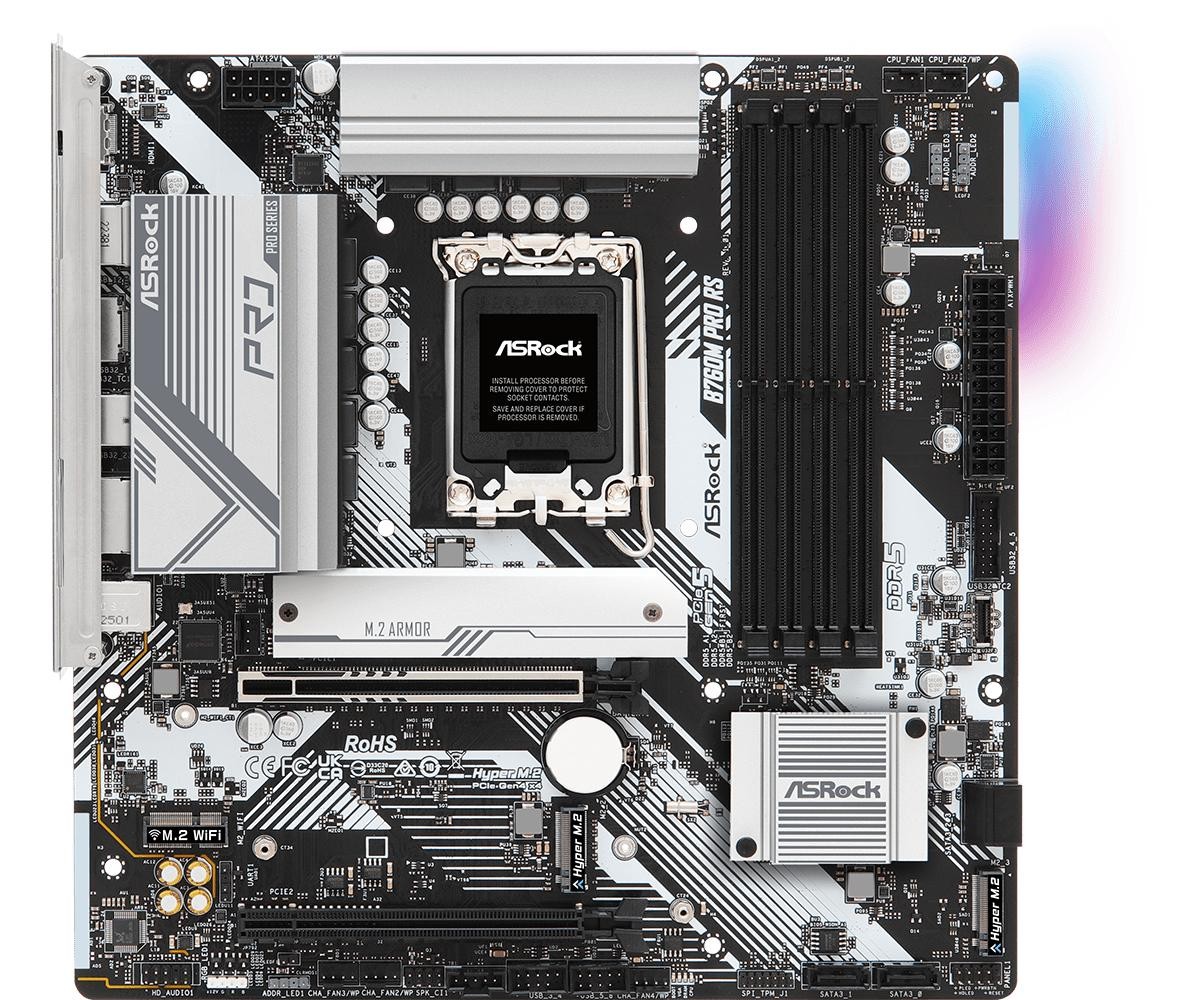 B760m pro rs intel b760 lga 1700 atx - Immagine 3
