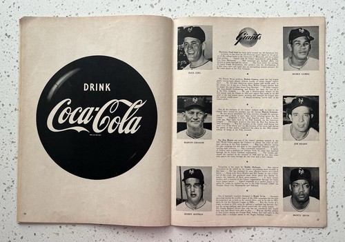 1954 World Series Program Giants Version Unscored - Picture 11 of 14