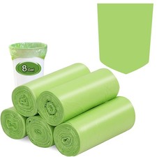 8 Gallon Trash Bags, Inwaysin Garbage 1 Count Pack of 100 , 8 Gal Green-100