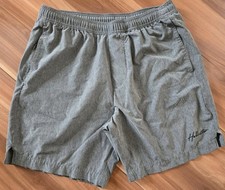 mens S gray Hollister Co pull on drawstring board casual swim shorts no lining