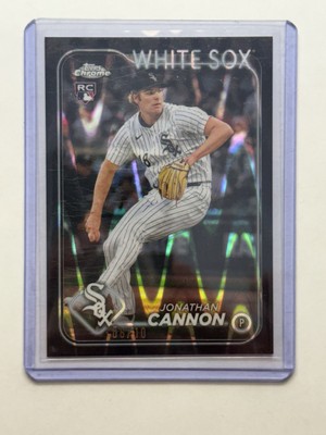 2024 Topps Chrome Update Jonathan Cannon Black Ray Wave /10 Rookie Card 