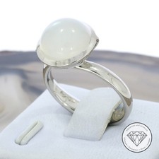 Valore 3.200,- Anello pietra di luna Tamara Comolli oro bianco 750/18 KT xxyy