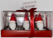 Jingles & Joy Christmas Candles Set of 6 Elfs  Sealed New