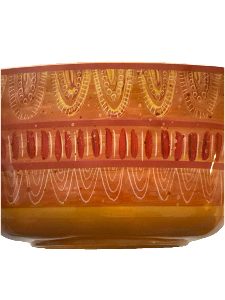 Tigela de servir melamina laranja 10,5 pol. internacional Joyce Shelton com certificação Y2K - Imagem 4 de 4