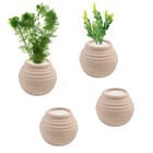 4 Pack Aquatic Plants Fixed Ring Set, Anti-Floating Ceramic Planter for Fixin...