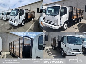 2019 ISUZU NPR 16FT STAKEBED LIFTGATE +LIFTGATE 19,500gvw CALL TEXT