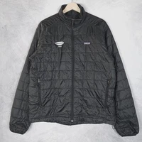 Patagonia Nano Puff Jacket Mens Medium Black Insulated Full Zip Forrester 2012
