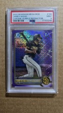 PSA 9 JAMES WOOD 1st 2022 Bowman Chrome MEGA BOX PURPLE REFRACTOR /250