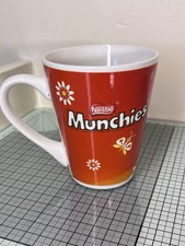 Vintage Nestle Munchies Mug Orange Butterfly Daisy Promo Chocolate Lover Gift