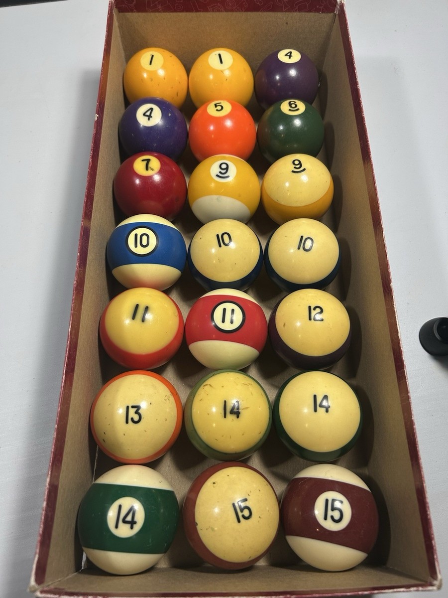 Vintage - 21 Some Aramith - Mismatched Billiard Balls - Used