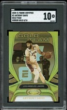 2020-21 Panini Certified ANTHONY DAVIS #2 Gold Team Mirror Gold /10 SGC 10 GEM