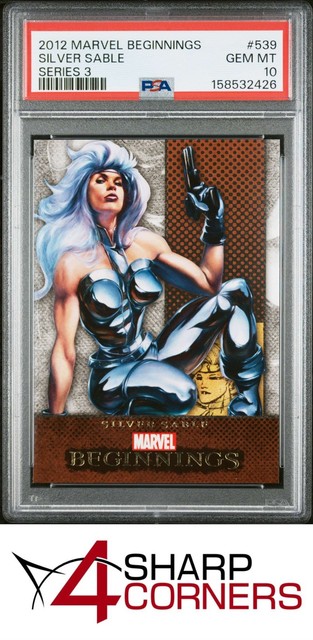 2012 Marvel Beginnings Series 3 #539 Silver Sable Pop 1 PSA 10