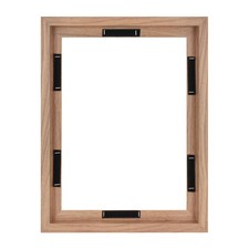 MCS Canvas Float Frame 12x16, Walnut Woodgrain for Finished Canvases, Vert/Horiz