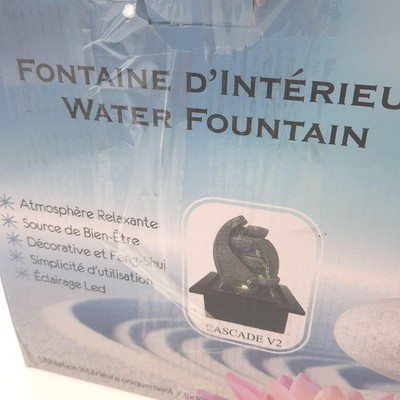 Zen Cascade Wasserfallbrunnen Gartendekoration Garten Modern Entspannung Grau Sc