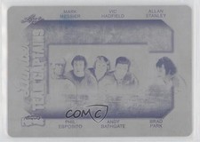 2017 Leaf Lumber Kings Printing Plate Black 1/1 Mark Messier Phil Esposito k4s