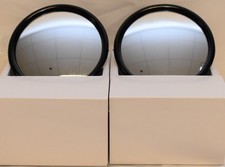 Stainless Steel 6 Spot Convex Mirror W516 Center Stud Mount Wbrkt - Pair