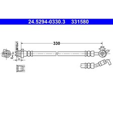 Bremsschlauch ATE 24.5294-0330.3 für Kia Hyundai Sportage III IX35 Van