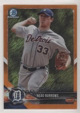 2018 Bowman Chrome Prospects Orange Shimmer Refractor 4/25 Beau Burrows sc5