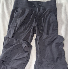 lululemon athletica Women's Gray Ribbed Drawstring Jogger Pants Size 4