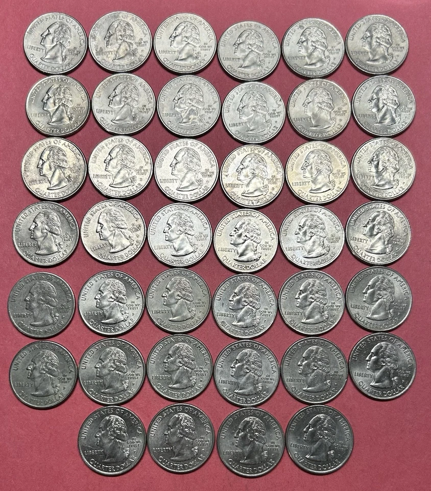 2009 Roll Assorted All 6 Territories P And D Mint Circulated Info Below (B257) - Image 2 of 2