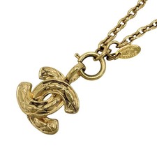 CHANEL Necklace Ladies Matelasse Coco Mark Accessories CHANEL GP GApprox. 26.0g