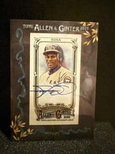 2025 Topps Allen & Ginter - Framed Mini Auto Sammy Sosa #MA-SSO Black /25 Cubs