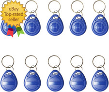 10 PCS Writable 125Khz RFID Key Fob Proximity ID Card Token Tag Rewritable T5577