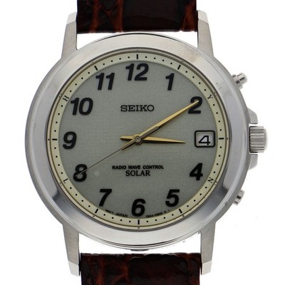 SEIKO SBTM153 7B42-0AS0 Spirit Silver Dial Solar Stainless Steel Embossed