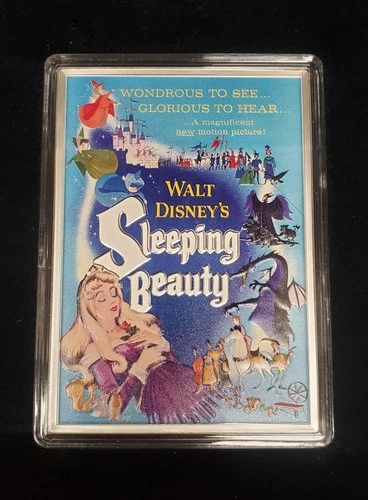 2024 Niue Disney Sleeping Beauty 5oz Silver Proof Poster Coin in Box