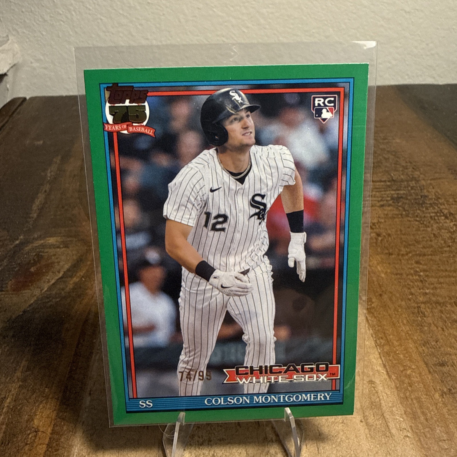 2026 Topps Series 1 Colson Montgomery 1991 Topps Green /99 #T91-4 RC White Sox