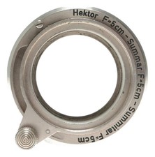 Leica Hektor 5cm f/2.5 Summar Lens Mount Adapter Summitar Nickle
