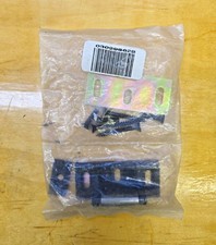 Steel Door Mounting Plate/Bracket Kit w/ Screws, Black/Yellow MPN 030298622