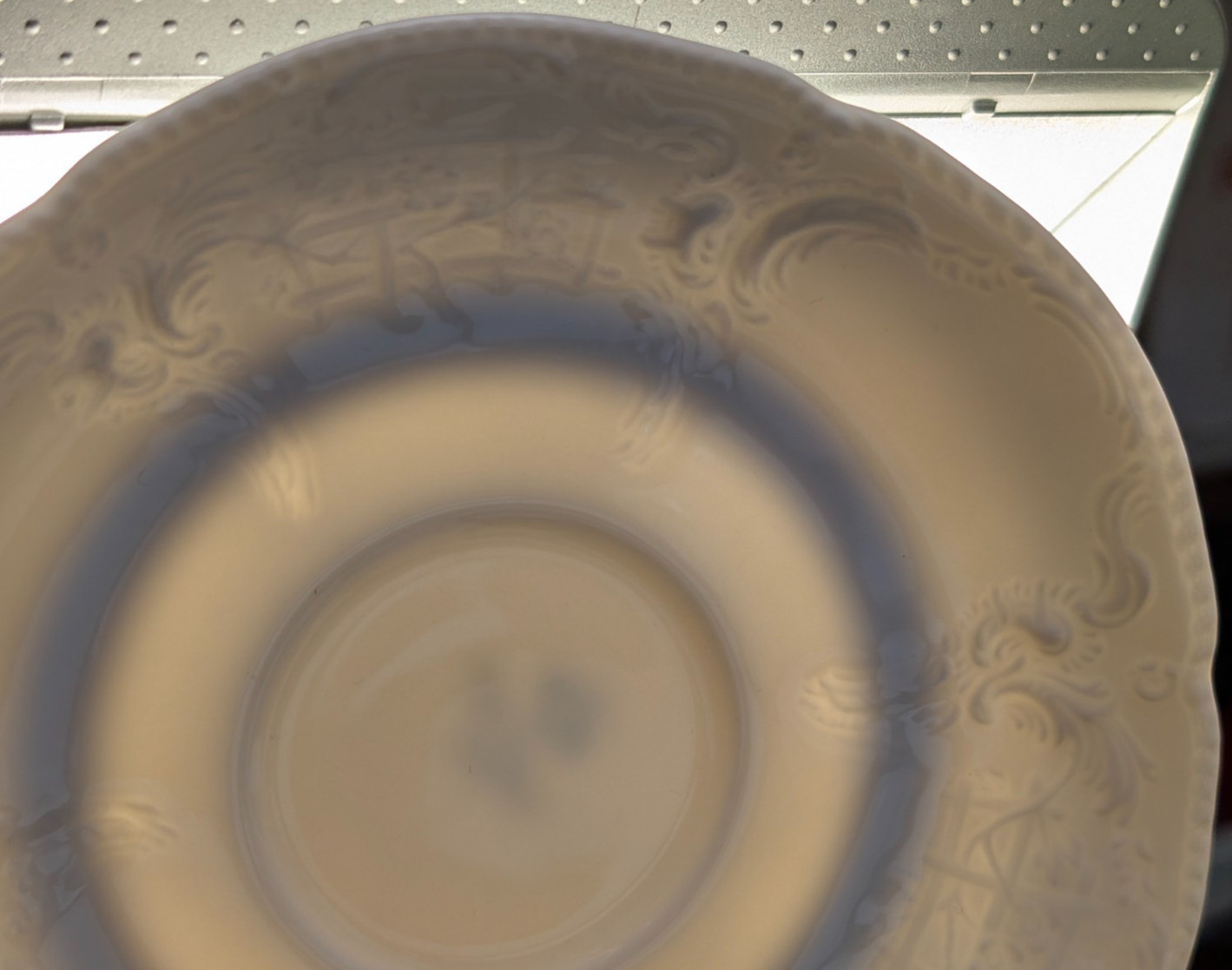 12x Rosenthal Classic Rose SANSSOUCI WHITE Flat Cup & Saucer Sets, EUC