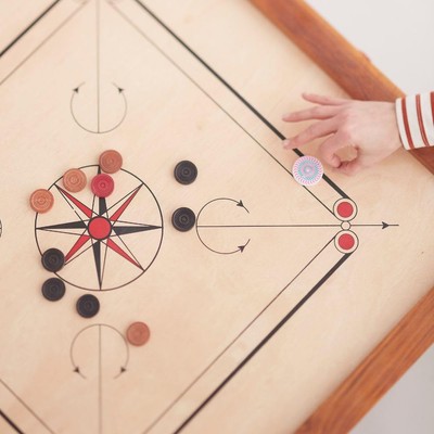 Premium Carrom Board Set – 33 x 33” Official Size Playing Board