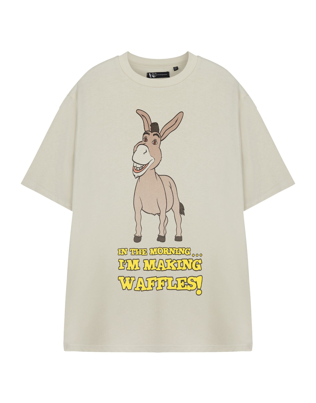 Shrek Beige Donkey Kurzärmeliges T-Shirt Unisex Erwachsene